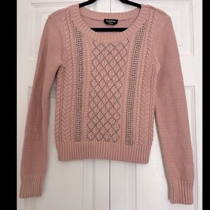 SALE❗️$5-$7-$9❗️bebe Pink/Nude Sweater with Studs, Size S